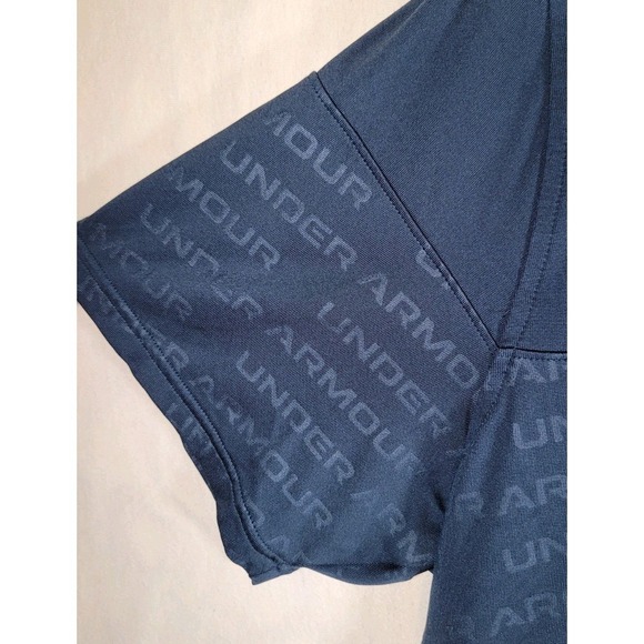 Under Armour Heat Gear Polo Mens Size XL Blue Loose The Playoff Polo Lite - Picture 5 of 9